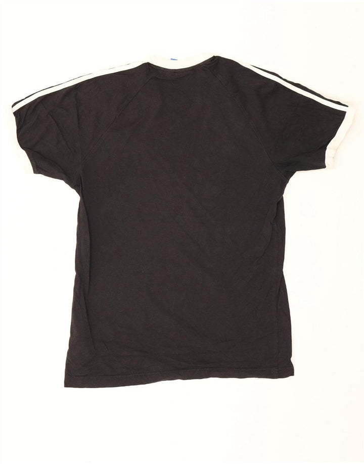 Tricou grafic Adidas pentru bărbați Top mediu negru bumbac