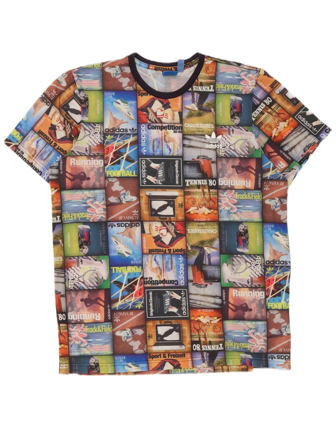 Tricou grafic pentru bărbați Adidas Top mare multicolor poliester mozaic