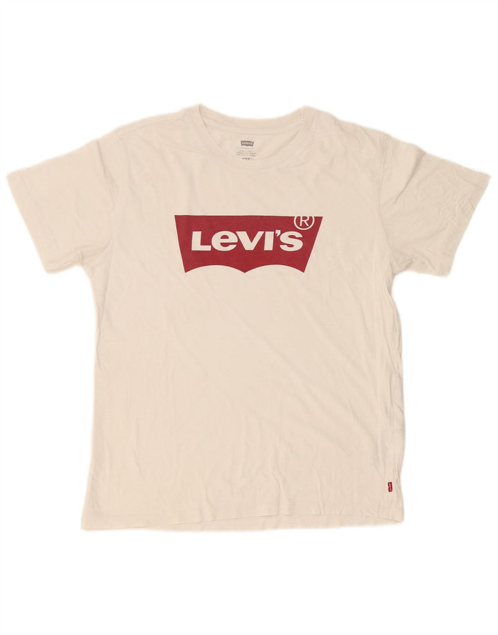 Tricou grafic pentru bărbați Levi's Top Medium White Bumbac