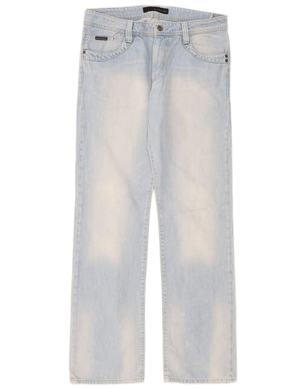 Blugi drepti pentru femei Calvin Klein W32 L34 Bumbac albastru