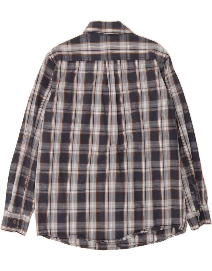 WRANGLER Mens Shirt Medium Navy Blue Check Cotton Vintage Wrangler and Second-Hand Wrangler from Messina Hembry 