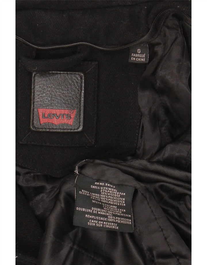Jachetă Levi's pentru bărbați, UK 40, lână neagră mare