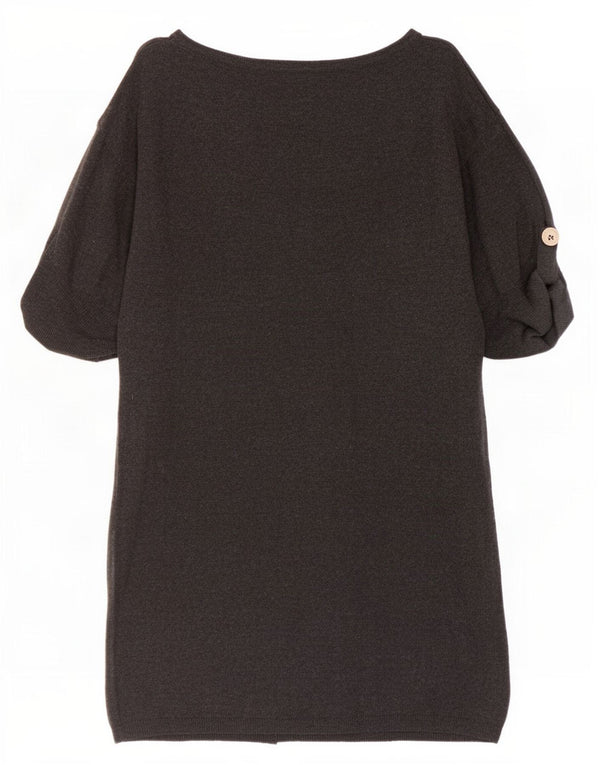 Rochie cu pulover pentru femei Marks & Spencer cu mâneci 3/4 UK 8, mic, gri, viscoză