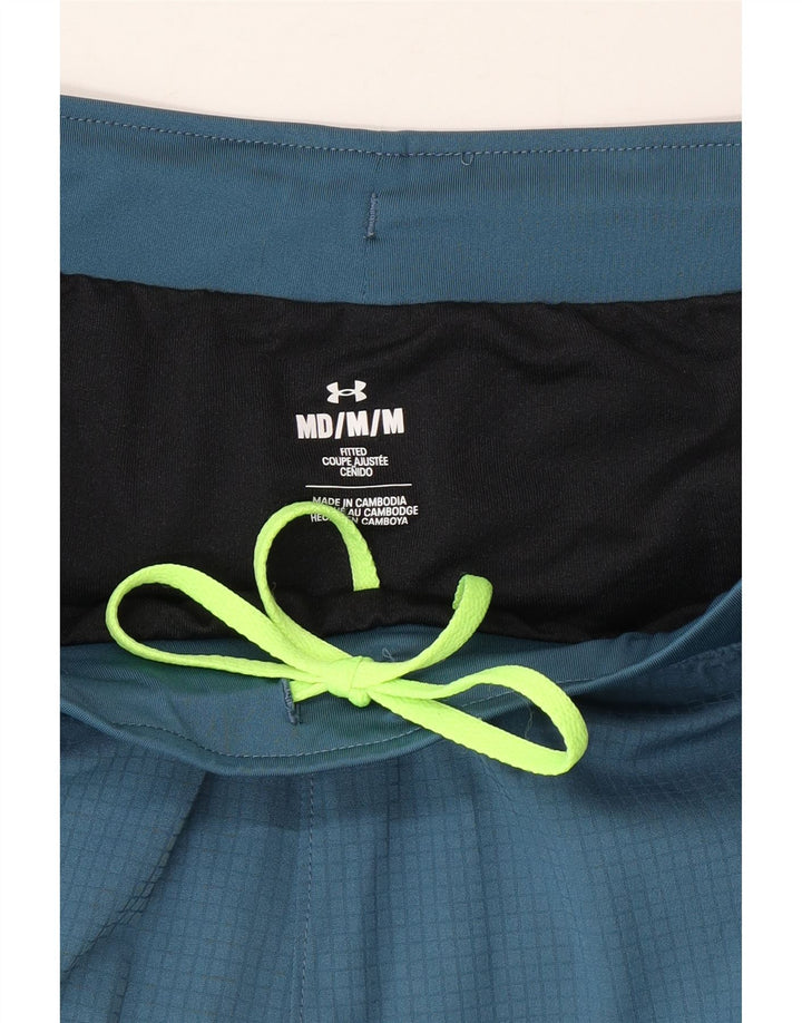 Pantaloni scurți sport Under Armour pentru bărbați, albastru mediu, poliester color bloc