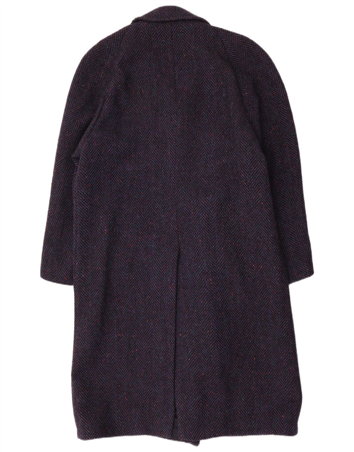 DONEGAL Palton dublu pentru bărbați Marea Britanie 38 Lână medie bleumarin cu oase de pește