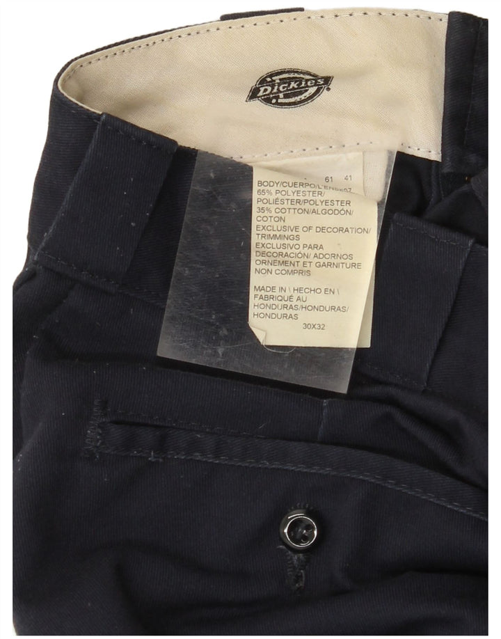 DICKIES Pantaloni chino drepți pentru bărbați L30 L32 Poliester bleumarin