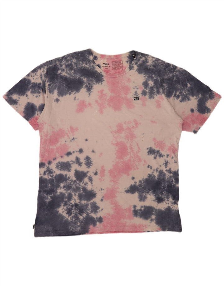 Tricou Bărbați VANS Top XL Roz Bumbac Tie Dye
