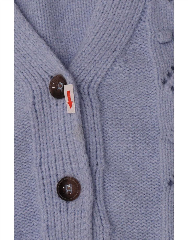Pulover cardigan pentru femei Lumina UK 16 Poliamidă mare albastră