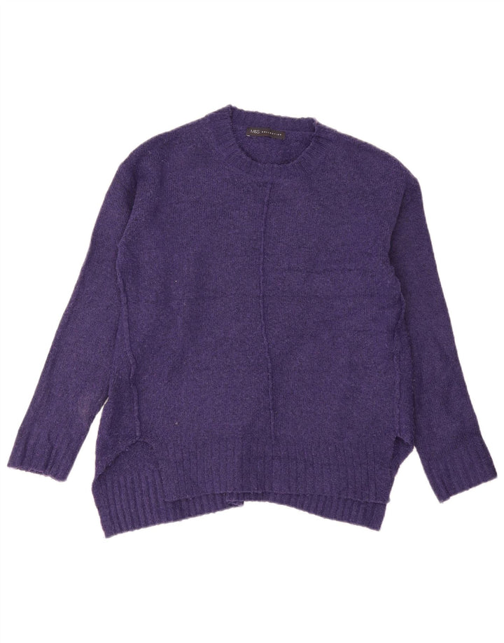 Pulover pentru femei Marks & Spencer cu decolteu rotund UK 10 mic violet