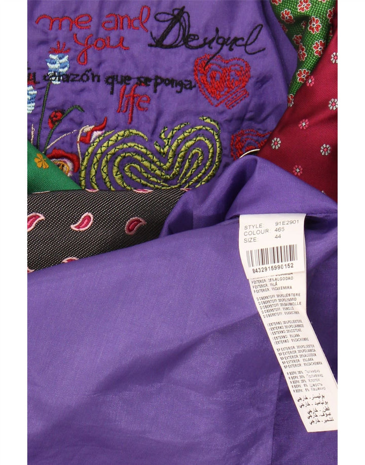 Palton pentru femei Desigual EU 44 XL poliester mozaic multicolor