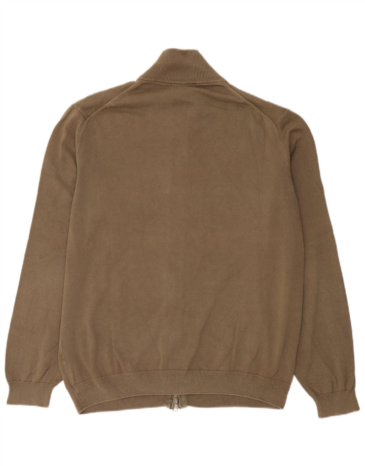 Pulover cardigan pentru bărbați Massimo Dutti, bumbac mare kaki