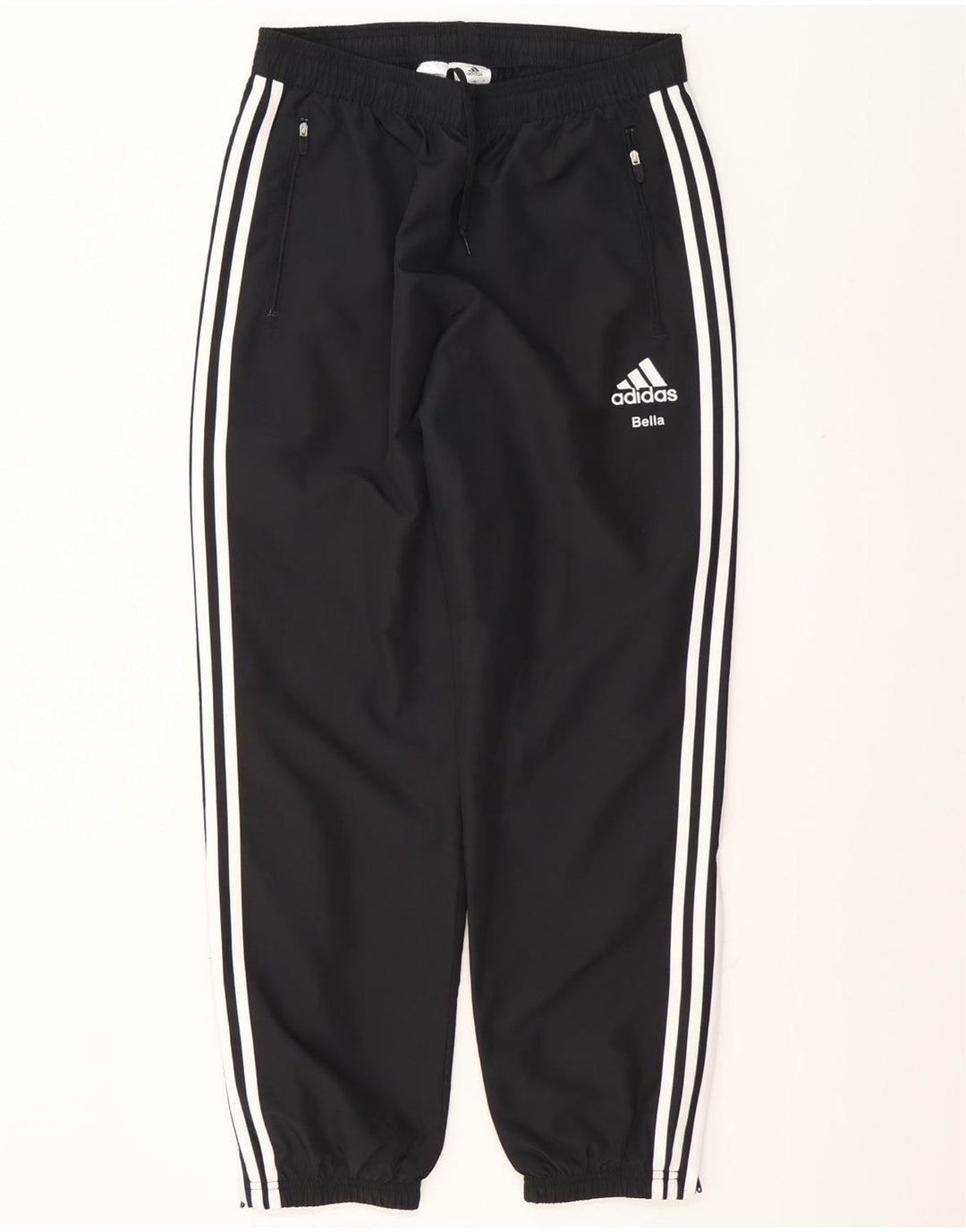 Pantaloni de trening pentru bărbați Adidas Joggeri poliester cu dungi negre medii