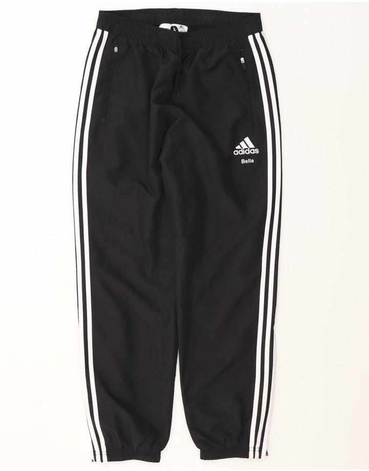 Pantaloni de trening pentru bărbați Adidas Joggeri poliester cu dungi negre medii