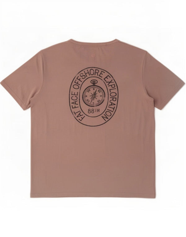 Tricou grafic pentru bărbați Fat Face Top XL bumbac roz