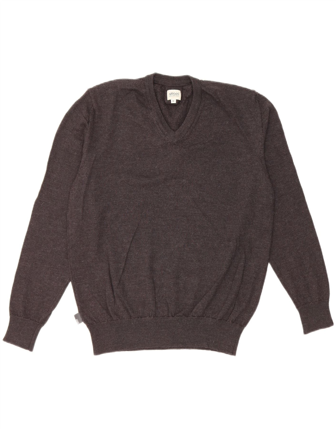 Pulover cu decolteu în V Armani pentru femei IT 52 2XL gri