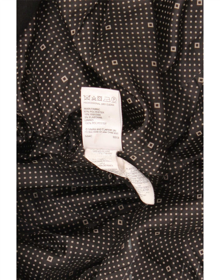 Palton dublu pentru femei Marks & Spencer UK 12 Poliester mediu negru