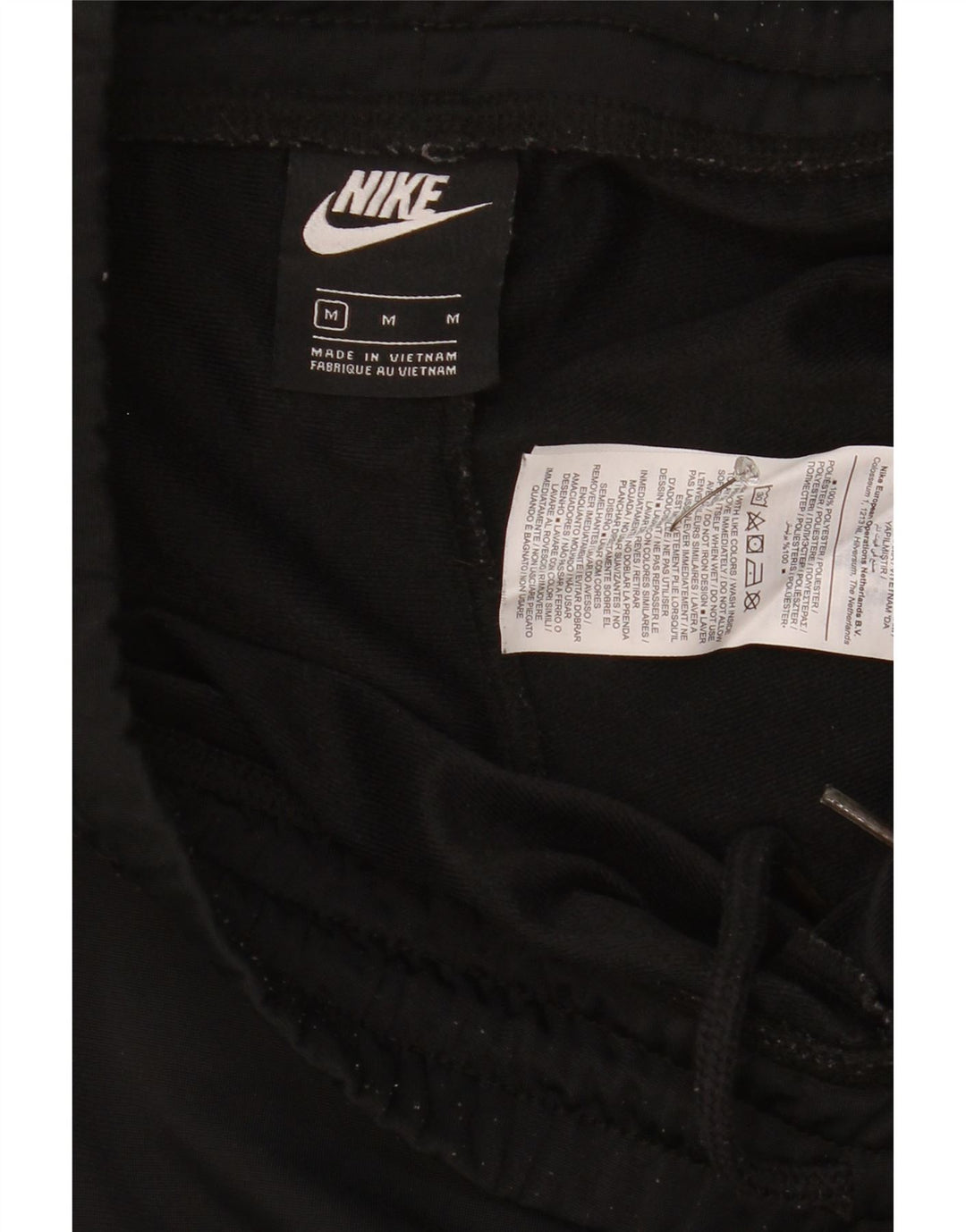 Pantaloni de trening Nike pentru bărbați, poliester mediu negru