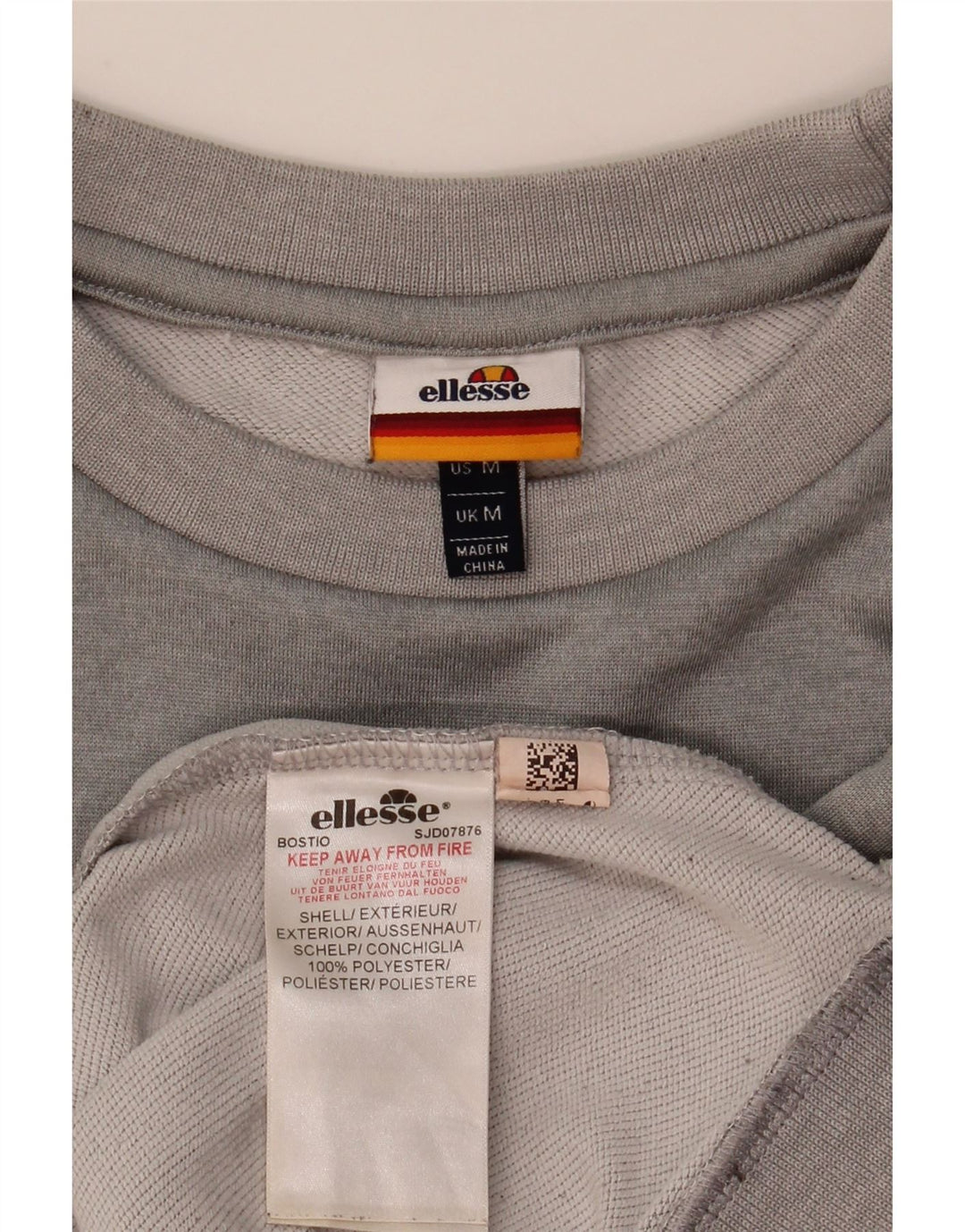 Hanorac cu grafic pentru bărbați Ellesse Pulover Gri mediu Poliester color bloc