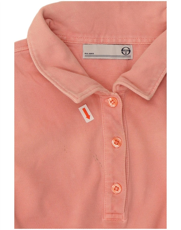 SERGIO TACCHINI Tricou polo pentru femei UK 12 Bumbac roz mediu