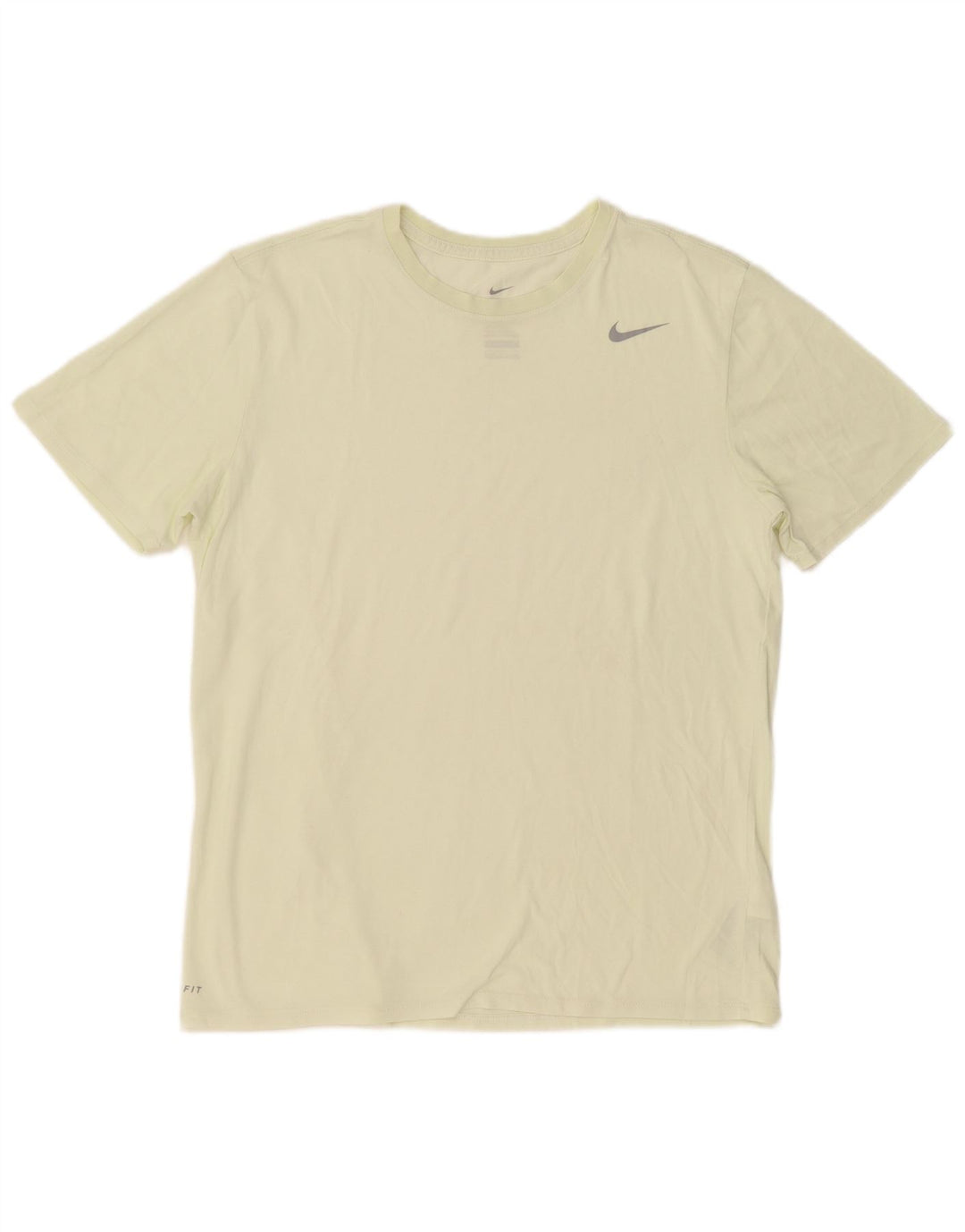 Tricou cu croi atletic Nike pentru bărbați Top mare din bumbac galben