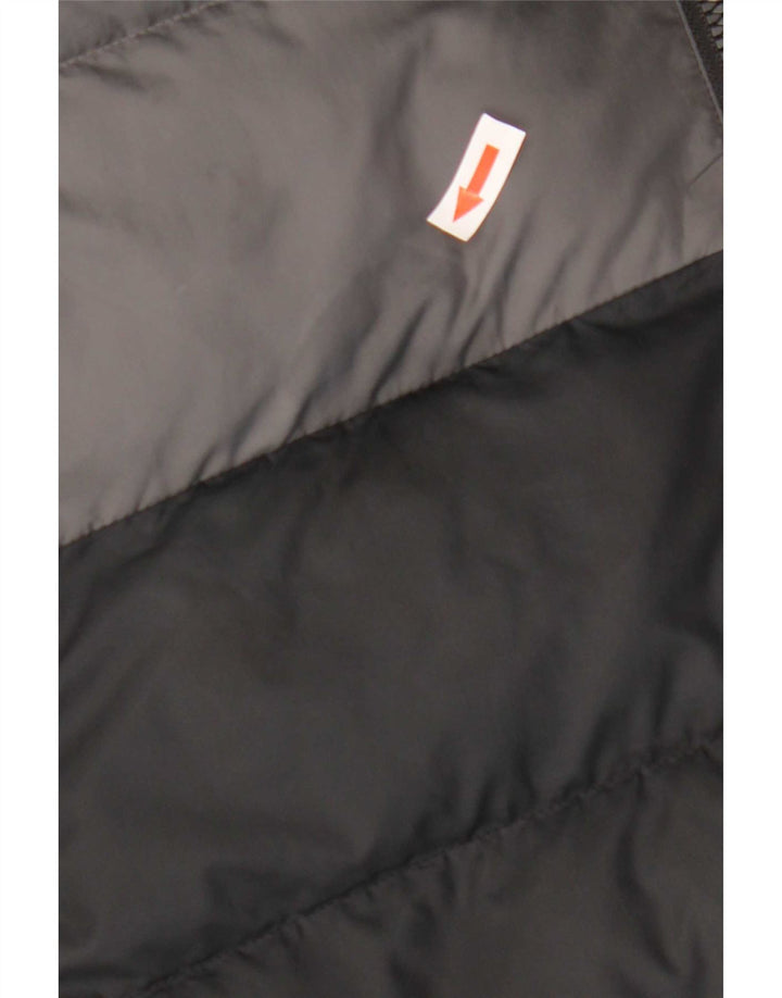 Jachetă căptușită cu glugă Adidas pentru băieți 13-14 ani, gri, poliester color bloc