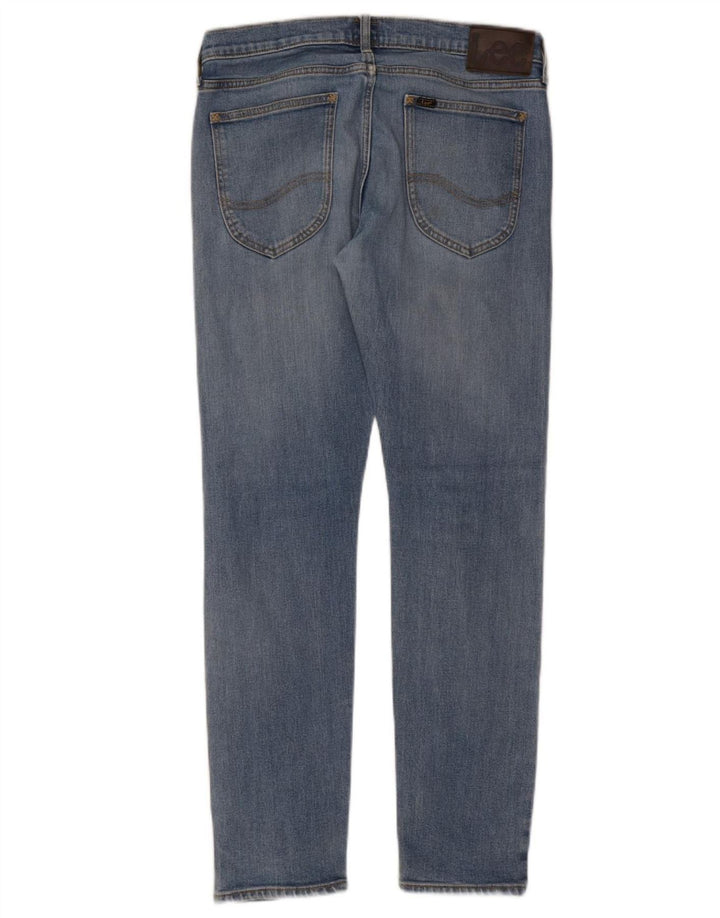 LEE Womens Luke Slim Jeans W32 L32 Blue Cotton