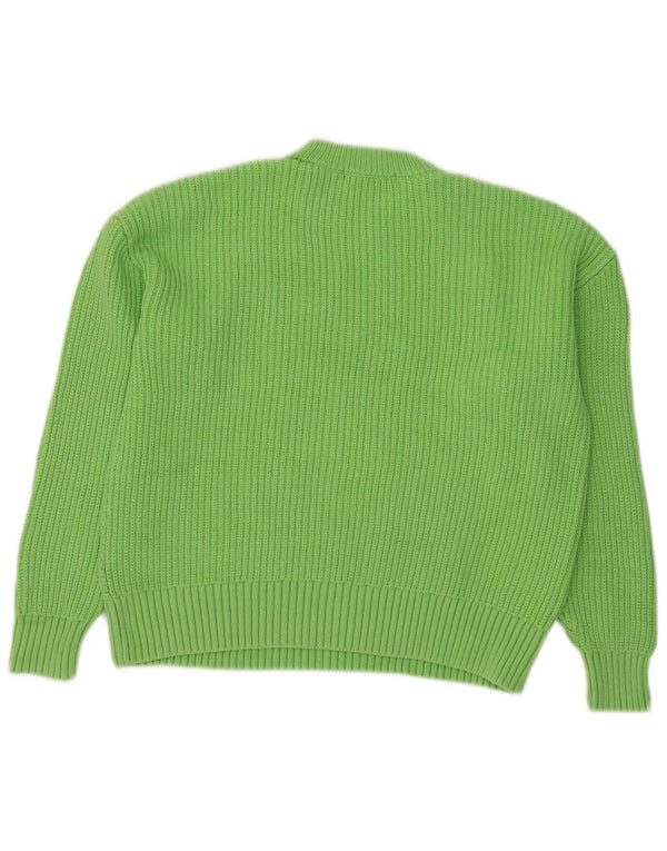 Marks & Spencer Pulover Crop Crew Deck pentru femei UK 14 Medium Green