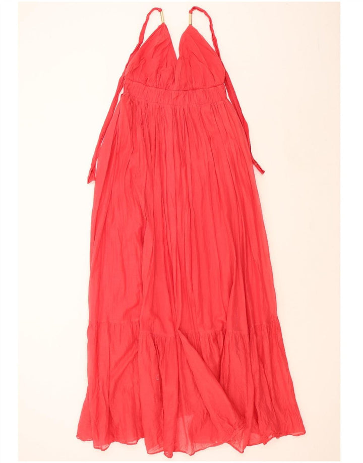 TRUSSARDI JEANS Womens Halter Dress IT 42 Medium Red Vintage Trussardi Jeans and Second-Hand Trussardi Jeans from Messina Hembry 