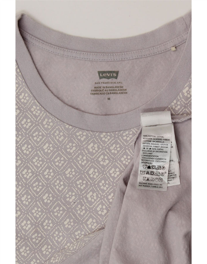 Tricou cu grafic Levi's pentru femei Top UK 14 Medium Lilac Geometric Bumbac