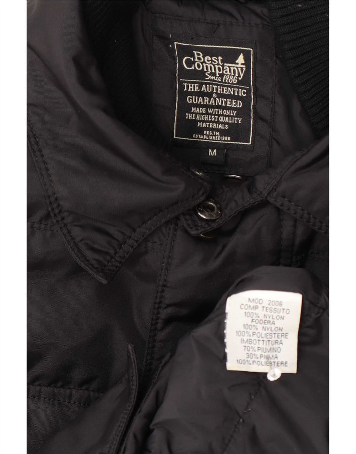Jachetă căptușită pentru bărbați Best Company UK 38 Medium Black Nylon