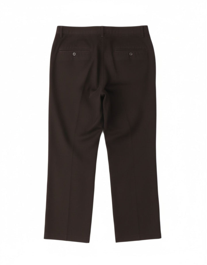 DOCKERS Womens Straight Cropped Trousers W28 L24 Black Vintage Dockers and Second-Hand Dockers from Messina Hembry 