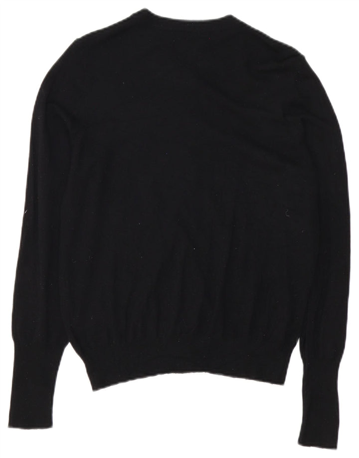 MARKS & SPENCER Pulover cardigan pentru femei UK 12 Medium Black Viscose
