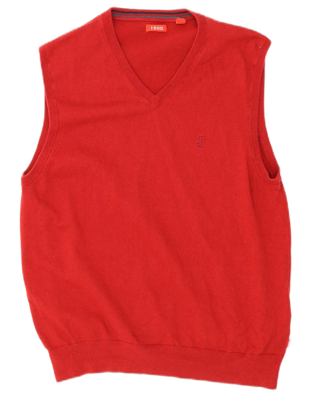 Izod Mens Vest Tank Top Mare Bumbac Roșu