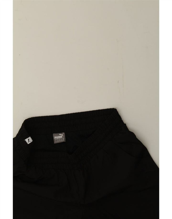 PUMA Womens Tracksuit Trousers UK 14 Large Black Polyester Vintage Puma and Second-Hand Puma from Messina Hembry 