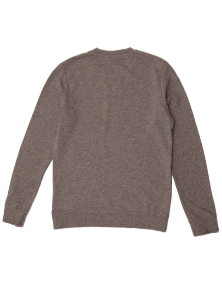 Pulover cu grafică Jack & Jones pentru bărbați, bumbac, gri mediu