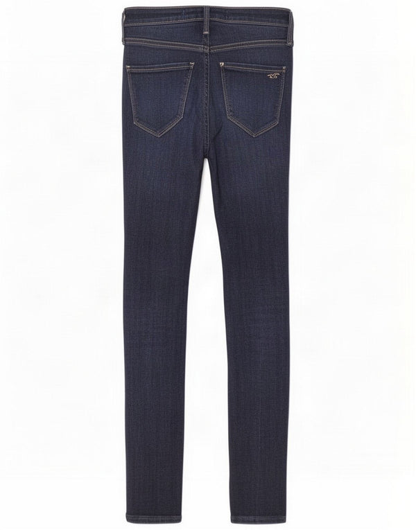 Hollister Womens High Waist Legging Jeans W25 L28 Navy Blue Cotton