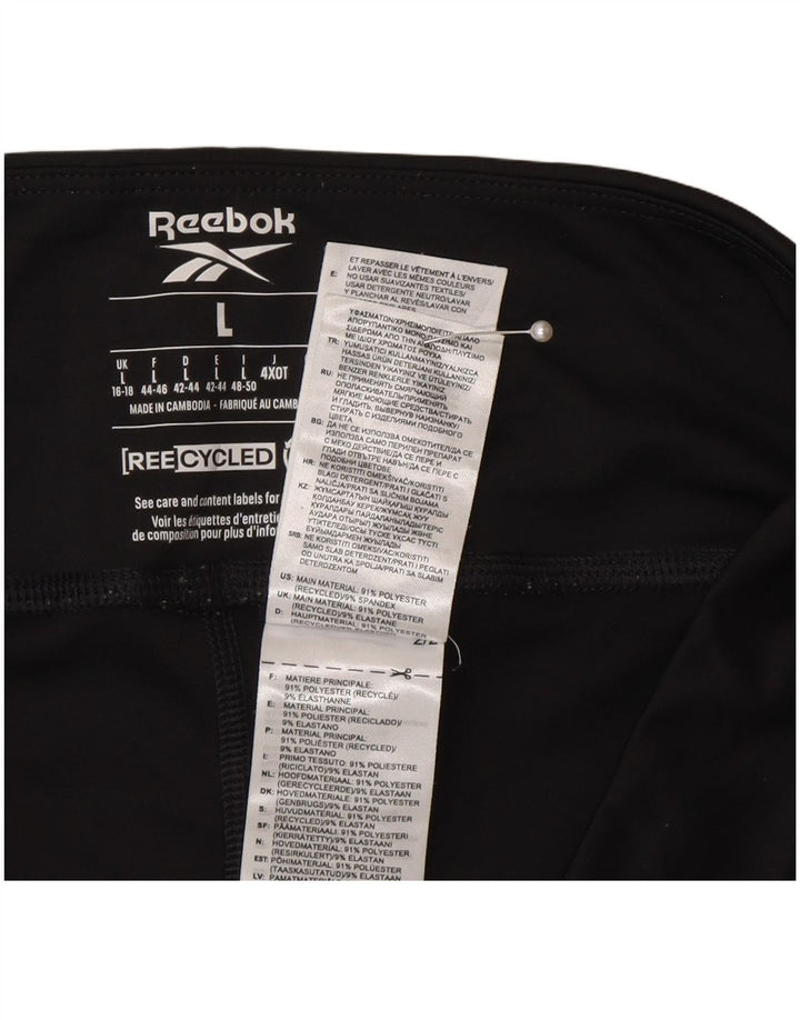 Leggings Capri Reebok pentru femei Marea Britanie 16/18 Poliester mare gri
