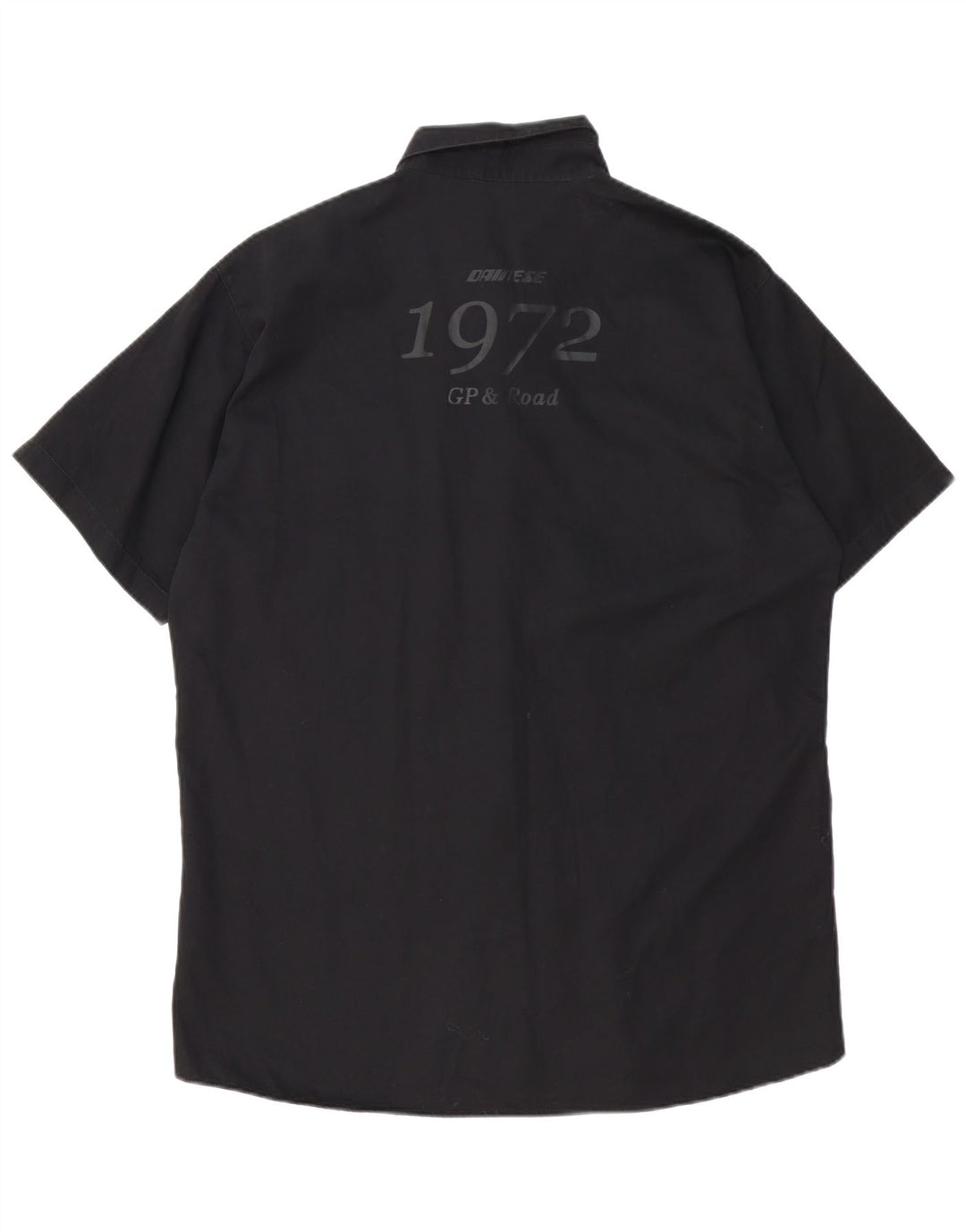 Cămașă cu mânecă scurtă Dainese pentru bărbați, bumbac negru mare
