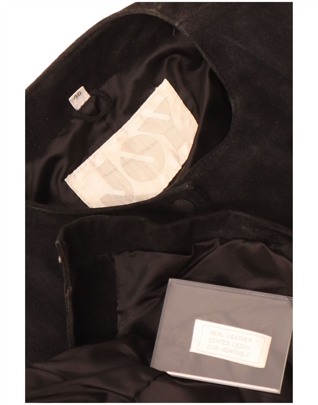 Jachetă de piele intoarsă pentru femei Joy EU 40 Medium Negru