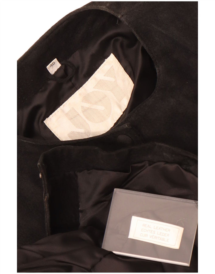 Jachetă de piele intoarsă pentru femei Joy EU 40 Medium Negru