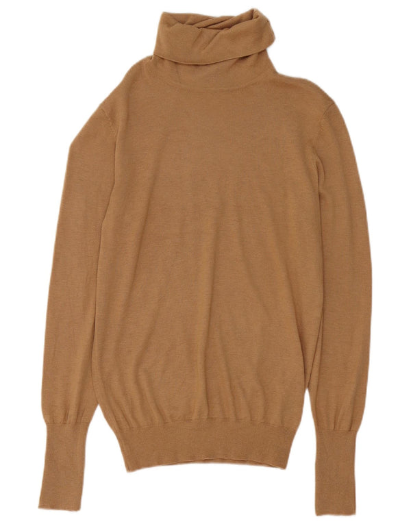 Pulover pentru femei cu gât rulat Zara UK 16 mare maro modal