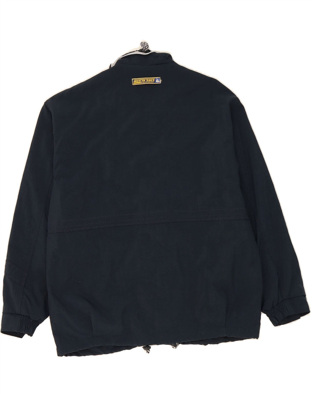 INVICTA Mens Windbreaker Jacket UK 40 Large Navy Blue Polyester Vintage Invicta and Second-Hand Invicta from Messina Hembry 