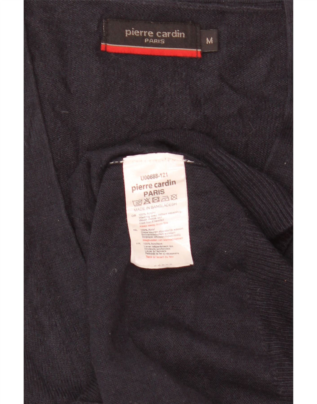 Pulover cardigan pentru bărbați Pierre Cardin, acrilic, albastru bleumarin mediu