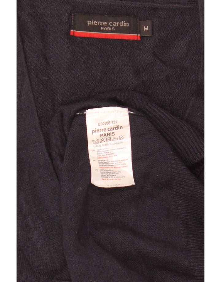 Pulover cardigan pentru bărbați Pierre Cardin, acrilic, albastru bleumarin mediu