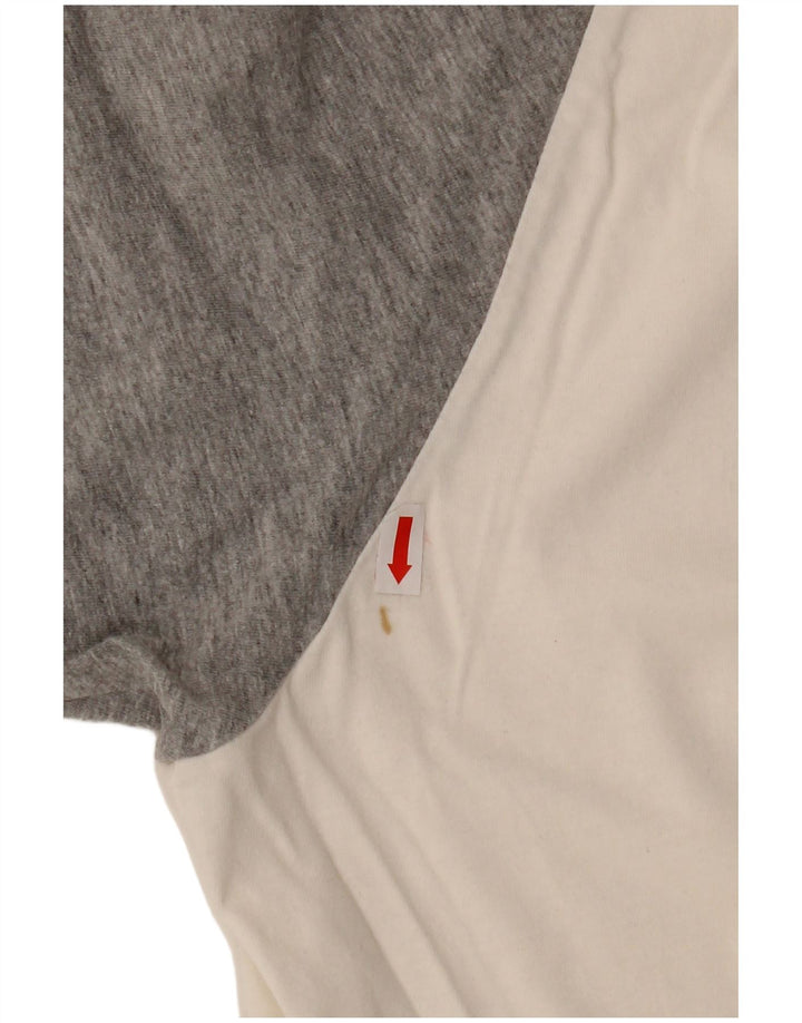 Tricou Bărbați LOTTO Top UK 46/46 3XL Alb Bumbac color bloc