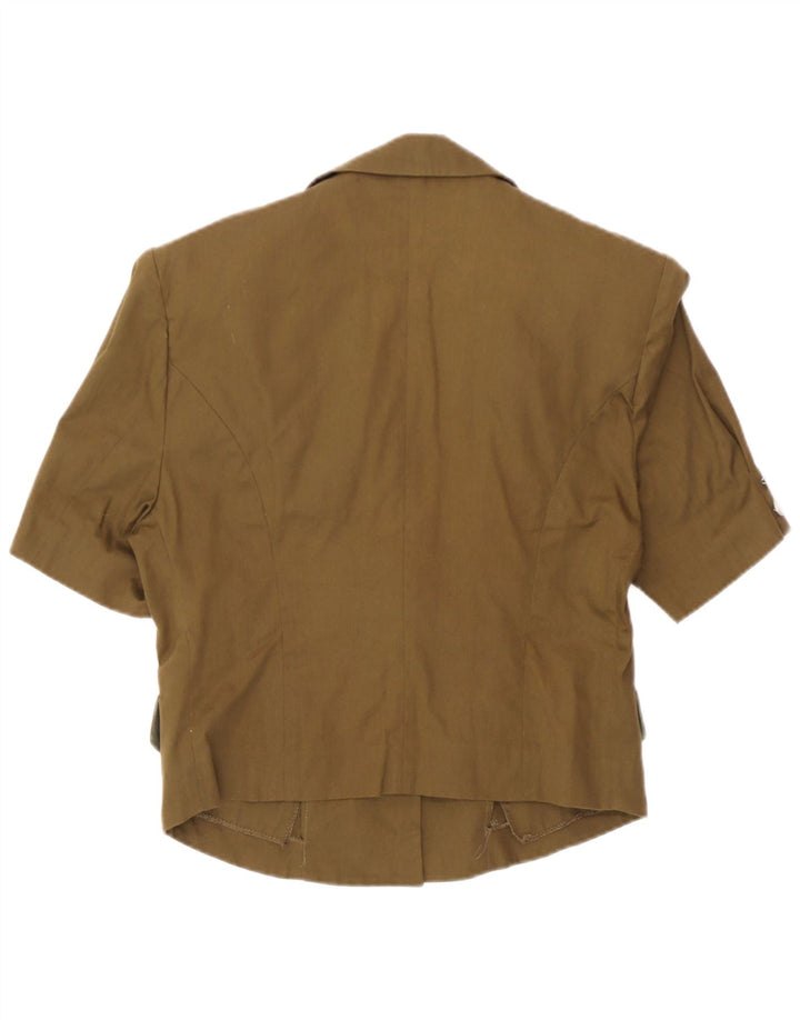 Jachetă pentru femei Sport Staff, cu mânecă scurtă, cu 5 nasturi, IT 42 Medium Khaki