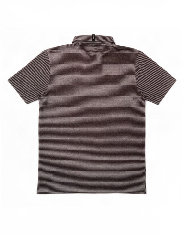 Tricou polo Puma pentru bărbați, mare, gri, poliester cu dungi