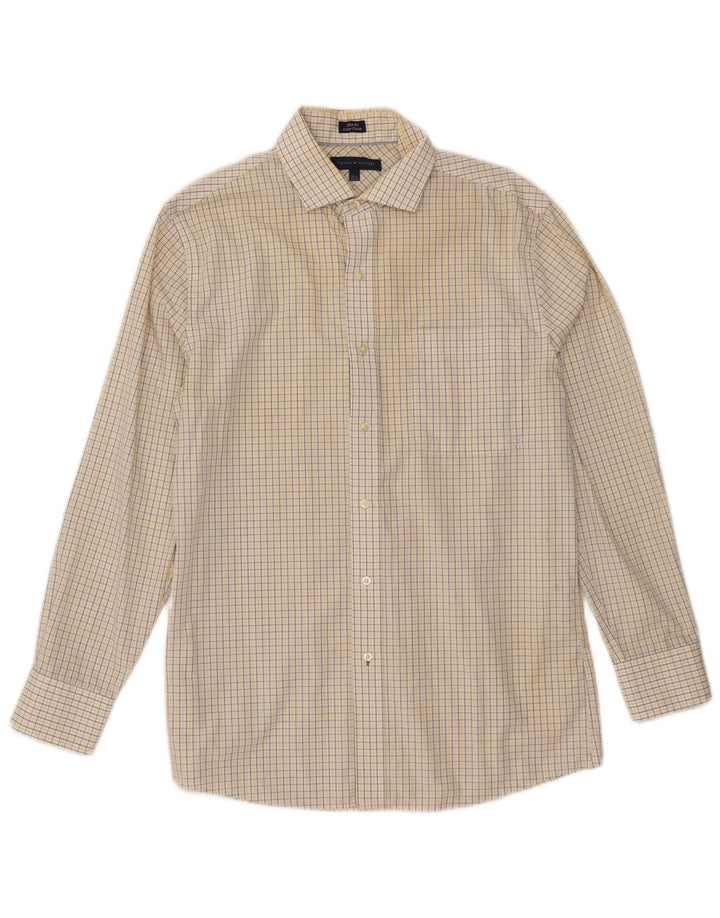 Cămașă pentru bărbați Tommy Hilfiger Slim Fit Mărimea 15 1/2 Medium White Vichy