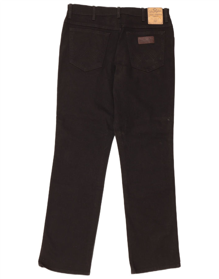 Blugi drepti pentru bărbați Wrangler W36 L34 bumbac negru