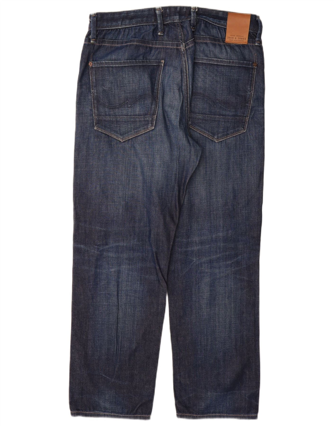 Blugi drepți pentru bărbați Jack & Jones W32 L30 bumbac albastru